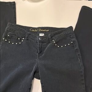 Cache premium Black Studded Women's Jeans size 4